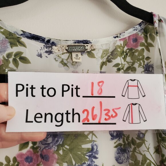 White Kimono Floral Ruffle Style Cardigan Sheer Beaded S Small Handkerchief Hem - Picture 3 of 12